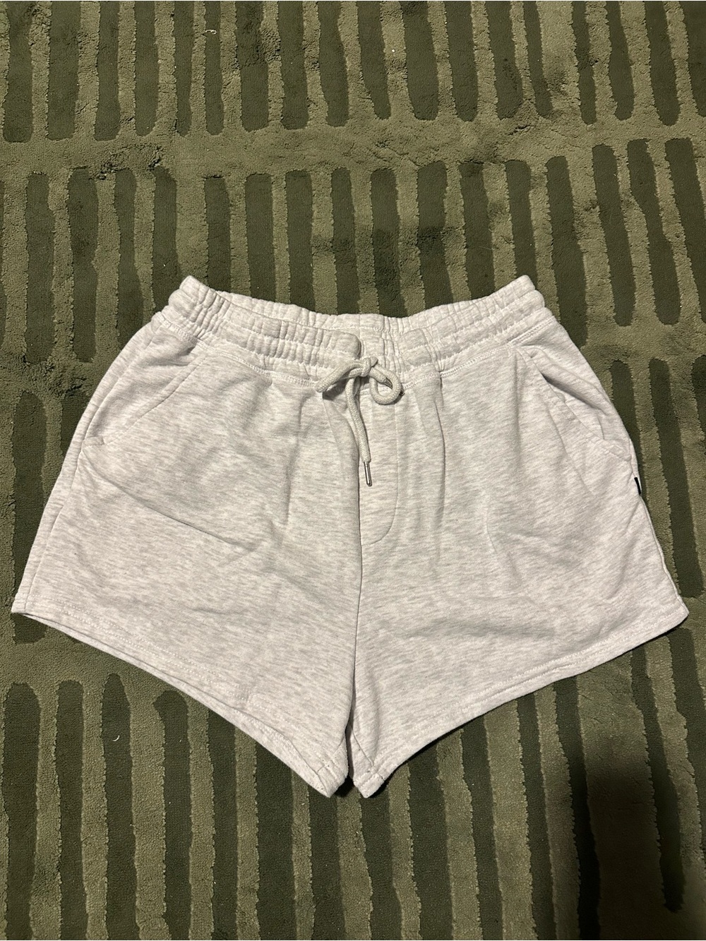 Cotton On Women's Light Gray Lounge Shorts with Drawstring